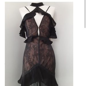 For Love and Lemons Margot lace off the shoulder dress in medium